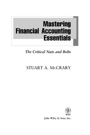Cover of Mastering Corporate Finance Essentials