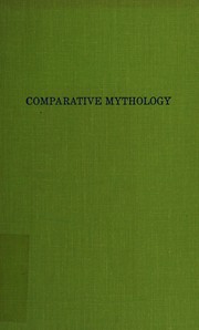 Cover of Comparative mythology
