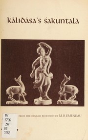 Cover of The Abhijñānaśākuntalam of Kālidāsa