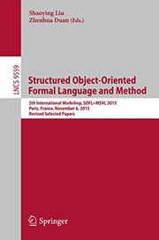 Cover of Structured Object-Oriented Formal Language and Method