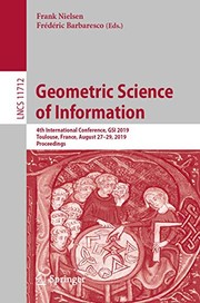 Cover of Geometric Science of Information