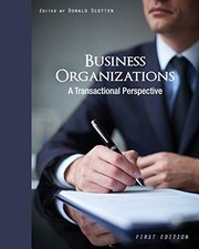 Cover of Business Organizations