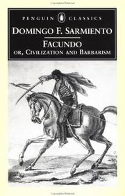 Cover of Facundo, or, civilization and barbarism