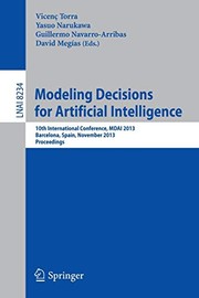 Cover of Modeling Decisions for Artificial Intelligence