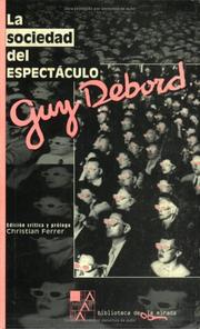 Cover of La Société du spectacle
