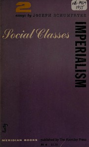 Cover of Imperialism [and] Social classes; two essays