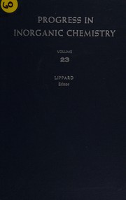 Cover of Progress in inorganic chemistry