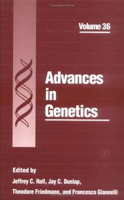 Cover of Advances in genetics