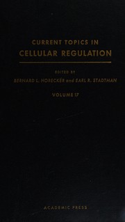 Cover of Current topics in cellular regulation