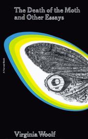 Cover of The Death of the Moth, and Other Essays