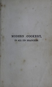 Cover of Modern cookery, in all its branches