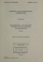 Cover of 1st Report [Session 1993-94]