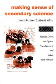 Cover of Making Sense of Secondary Science