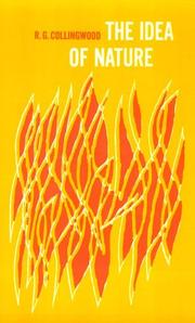 Cover of The idea of nature