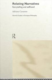 Cover of Relating narratives