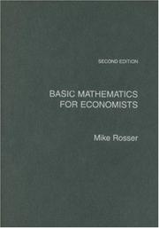Cover of Basic Mathematics for Economists