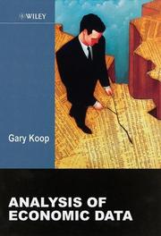 Cover of Analysis of Economic Data