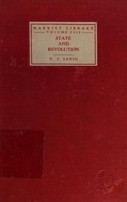 Cover of State and Revolution