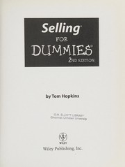 Cover of Selling For Dummies