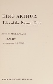 Cover of King Arthur; tales of the Round Table