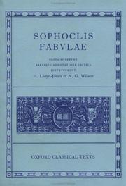 Cover of Sophoclis Fabulae
