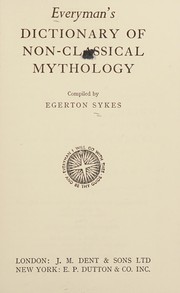 Cover of Everyman's dictionary of non-classical mythology
