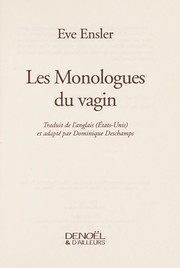 Cover of The Vagina Monologues