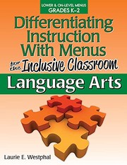 Cover of Differentiating Instruction with Menus for the Inclusive Classroom