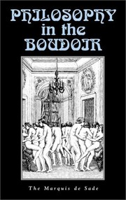 Cover of La philosophie dans le boudoir, ou, Les instituteurs libertins