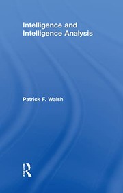 Cover of Intelligence and intelligence analysis