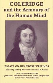 Cover of Coleridge and the armoury of the human mind