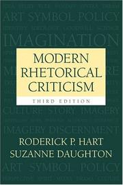 Cover of Modern rhetorical criticism