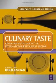 Cover of Culinary taste