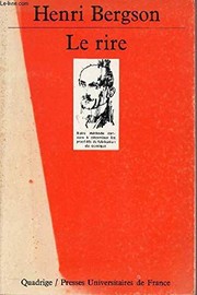Cover of Le rire; essai sur la signification du comique