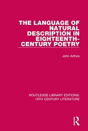 Cover of Language of Natural Description in Eighteenth-Century Poetry