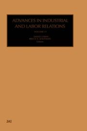 Cover of Advances in industrial and labor relations
