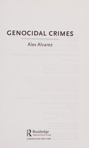 Cover of Genocidal crimes