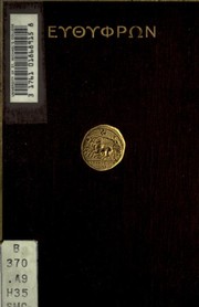 Cover of Εὐθύφρων