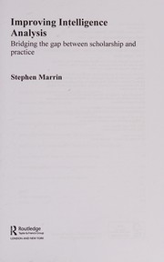 Cover of Improving Intelligence Analysis