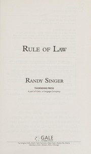 Cover of Rule of law