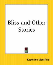 Cover of Bliss, and other stories