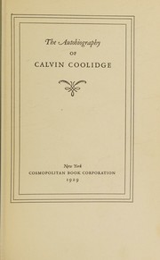 Cover of Autobiography of Calvin Coolidge