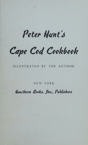 Cover of Peter Hunt's Cape Cod Cookbook