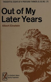 Cover of Out of my later years