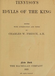 Cover of Tennyson's Idylls of the king