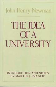 Cover of The idea of a university