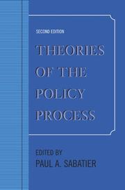 Cover of Theories of the Policy Process