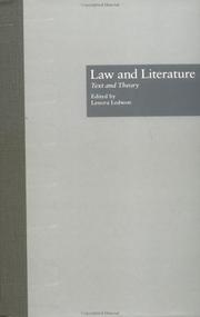 Cover of Law and literature