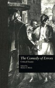 Cover of The comedy of errors