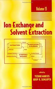 Cover of Ion Exchange and Solvent Extraction